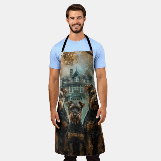 エイレデールハロウィーンナイトドギーディライト エプロン (着用した状態)