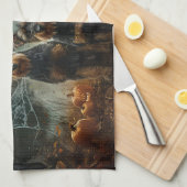 エイレデールハロウィーンナイトドギーディライト キッチンタオル (四つ折り)