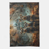 エイレデールハロウィーンナイトドギーディライト キッチンタオル (縦)