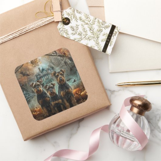 エイレデールハロウィーンナイトドギーディライト スクエアシール (ギフト)