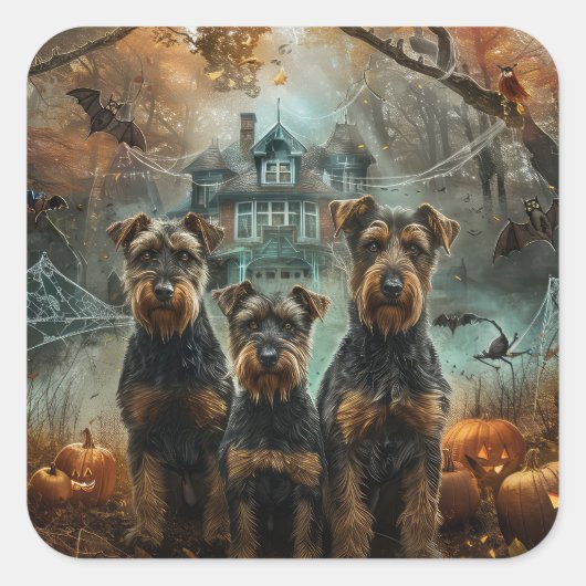 エイレデールハロウィーンナイトドギーディライト スクエアシール (正面)