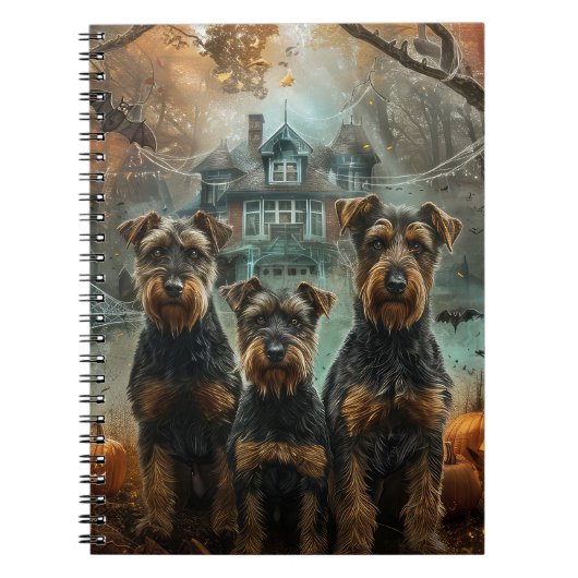 エイレデールハロウィーンナイトドギーディライト ノートブック (正面)
