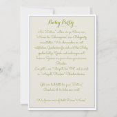 エインクライネスヘーシェンベビーパーティーエインラドン 招待状 (裏面)