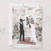 エイヴェリー モダン ミニマル ダブルフレーム フォト ウェディング 招待状 (裏面)