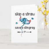 エイ愛好家マンタエイ海シーアニマルエイ カード (黄色い花)