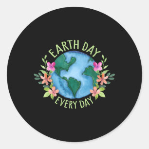 エイ・デイ毎日の地球の母エイ環境を救う ラウンドシール