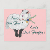 エウェは太ってないエウェはフワフワ！ ポストカード (正面)
