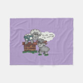 エウェは私の世界だ フリースブランケット (正面(横))