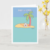 エウェ島 カード (黄色い花)