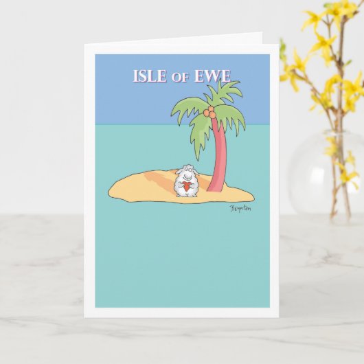 エウェ島 カード (黄色い花)