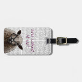 エウェ私を見てDeNiro羊2 ラゲッジタグ (正面横)