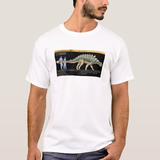 エウオプロケファルス - 生物学 恐竜 ジュラシック Tシャツ (正面)