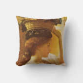 エウカリス - 籠に入れた果物を持つ少女(レイトン) クッション (正面)