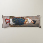 エウゲン・フォン・ブラスのバラのバスケットを持つ女性 ボディピロー (裏面)