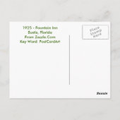 エウスティスFL – ファウンテンイン – 1925 ポストカード (裏面)