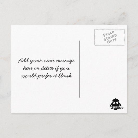 エウニク引用文虹羊ユニーク葉書 ポストカード (裏面)