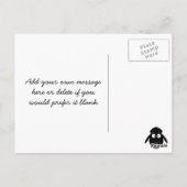 エウニク引用文黒羊ユニーク葉書 ポストカード (裏面)