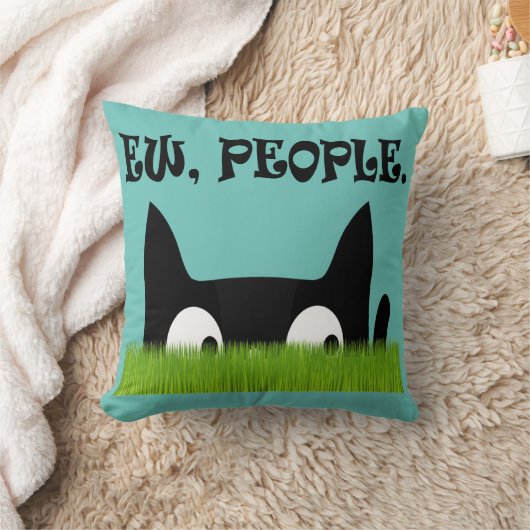 エウピーズキャッおもしろいトグリーングラス装飾用クッション クッション (ブランケット)