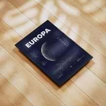エウロパを訪れよう - ビンテージ宇宙旅行ポスター