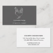 エオーガニックッグスチキンヘンファームヴィンテージ 名刺 (正面/裏面)