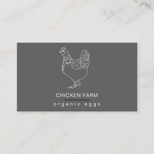エオーガニックッグスチキンヘンファームヴィンテージ 名刺 (正面)