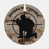 エカスタムアソフトチームのクリスマス装飾 ガラスオーナメント (裏面)