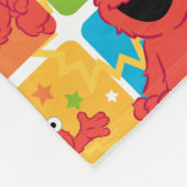 エカラフルルモグリッドパターン フリースブランケット (角)