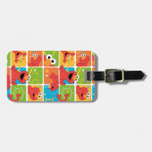 エカラフルルモグリッドパターン ラゲッジタグ (正面横)