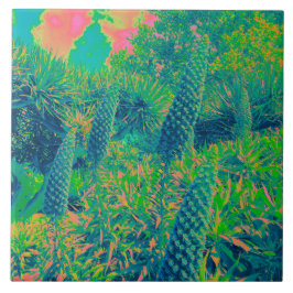 エキウムフラワーズトロピカルビア タイル