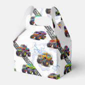 エキサイティングなキッズモンスタートラックパターン フェイバーボックス (正面サイド)