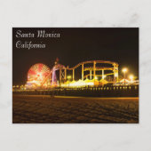 エキサイティングなサンタモニカビーチはがき ポストカード (正面)