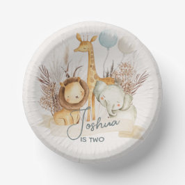 エキサイティングなジャングルサファリをテーマにしたパーティープレート ペーパーボウル