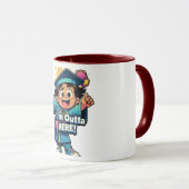 エキサイティングな卒業生ここに居る マグカップ (正面右)