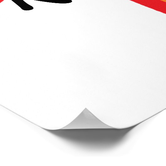 エキサイティングな手描き腎戦士の漫画のポスター ポスター (角)