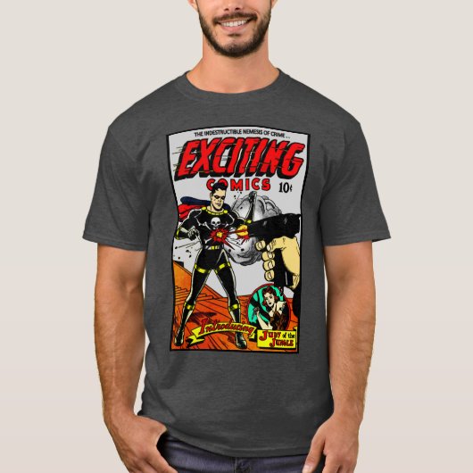 エキサイティングな漫画Tシャツ Tシャツ (正面)