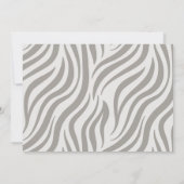 エキサイティングな赤ちゃんシャワーで野生動物サファリ 招待状 (裏面)