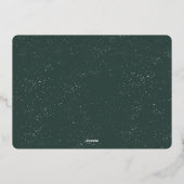 エキストラジョイグリーン妊娠告知バラ 箔シーズンカード (裏面)