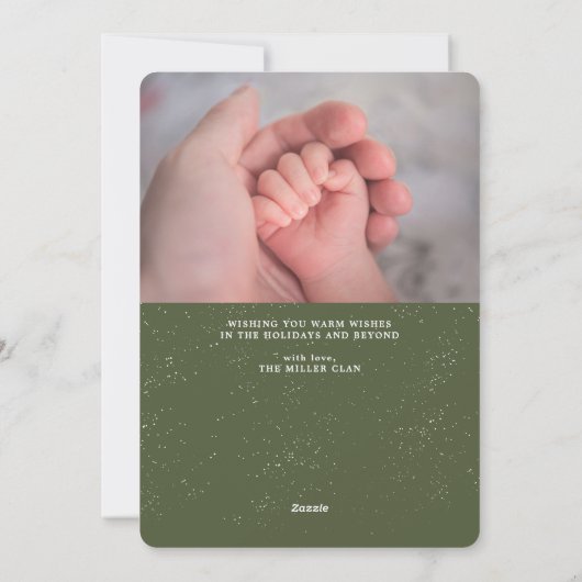 エキストラジョイ写真グリーンホリデー誕生のお知らせ シーズンカード (裏面)