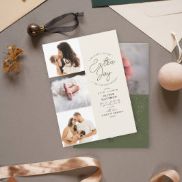 エキストラジョイ写真グリーンホリデー誕生のお知らせ シーズンカード