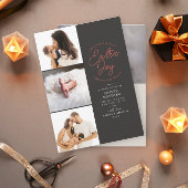 エキストラジョイ写真グレーホリデー誕生のお知らせ シーズンカード