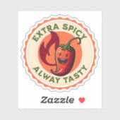 エキストラスパイシー、常においしい赤唐辛子 シール (シート)