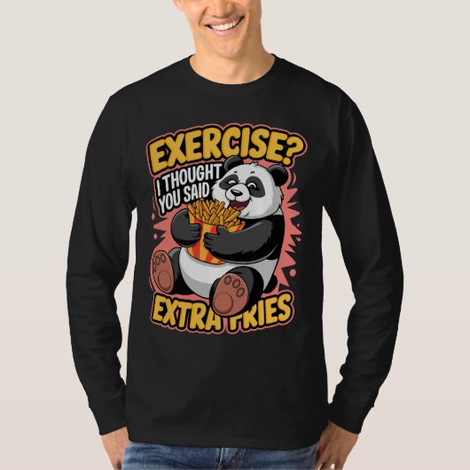 エキストラフライスパンダのジョーク Tシャツ (正面)