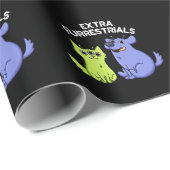 エキストラフルトおもしろいリナルエイリアンフューリープンダークBG ラッピングペーパー (ロールコーナー)