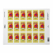 エキストラホワイトハニージャー2ポンド/907 g. ラベル (フルシート)