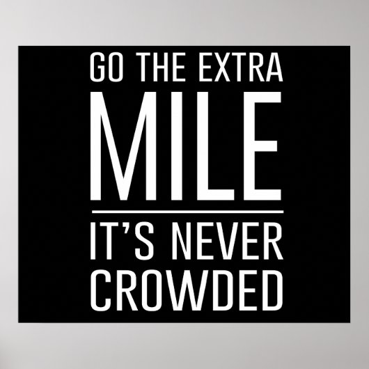 エキストラマイルに行く…決して混雑していない ポスター (正面)