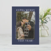 エキストラメリークリスマスハッピーホリデーズフォト シーズンカード (スタンド正面)