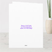 エキストララブロマンチックなラブピンクのグリーティングカード カード (裏面)