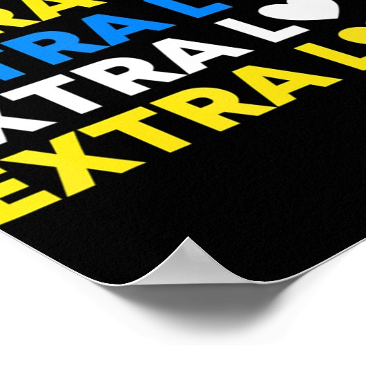 エキストララブワールドダウン症候群認識度デイ3月 ポスター (角)