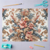 エキストララージカラフルバロックフローラの分離 薄葉紙 (クラフト)