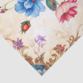 エキストララージバロックカラフル花模様の分離 薄葉紙 (詳細)